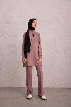 تونیک زرشکی زنانه بافت Laina - کد 901736212