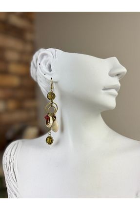 گوشواره جواهر قهوه ای منجق SEDEF TAKI - کد 901741188