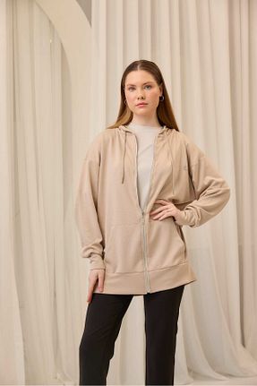 رویه حجاب بژ اورسایز Laina - کد 901751870