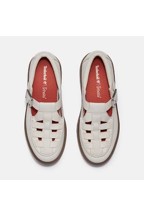 کفش کلاسیک سفید زنانه چرم خالص Timberland - کد 901761261