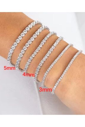 دستبند نقره طوسی زنانه 925 عیار İSTANBULTAKI925 - کد 899782493