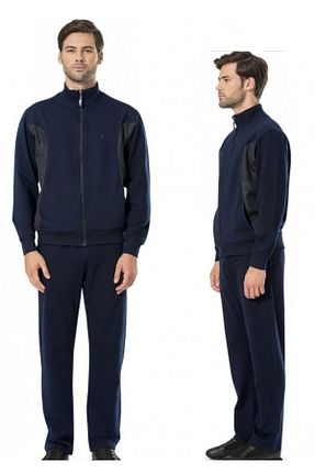 ست گرمکن سرمه ای مردانه پنبه ای Pierre Cardin - کد 901764420