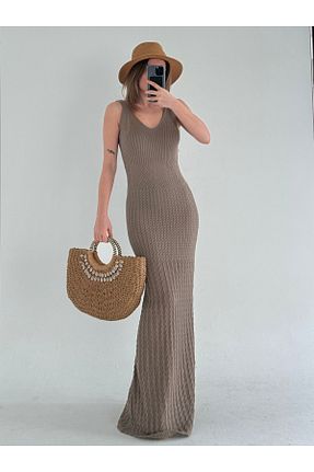 لباس رنگی زنانه تریکو ForOre - کد 901763808