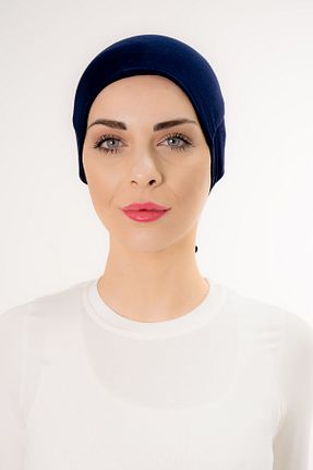 کلاه شنای حجاب سرمه ای زنانه Şalcenneti.com - کد 902541991