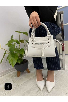 کفش مجلسی سفید زنانه چرم لاکی Lovbery - کد 901778397