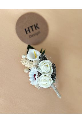 سنجاق یقه سفید پلی استر htk butik - کد 181959216