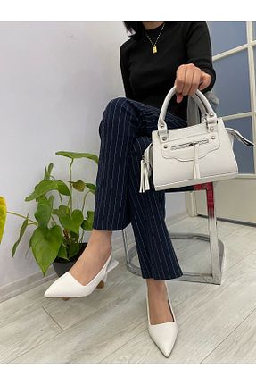 کفش مجلسی سفید زنانه چرم لاکی Lovbery - کد 901778397