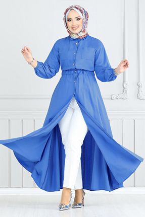 لباس آبی زنانه بافتنی ModaMerve - کد 902956341