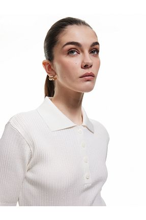 پلیور نباتی زنانه ساده Koton - کد 901832149