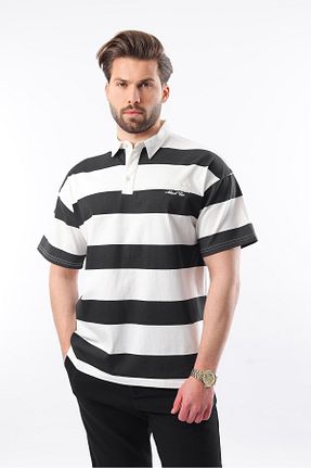 تیشرت مشکی مردانه اورسایز Madmext - کد 901822775