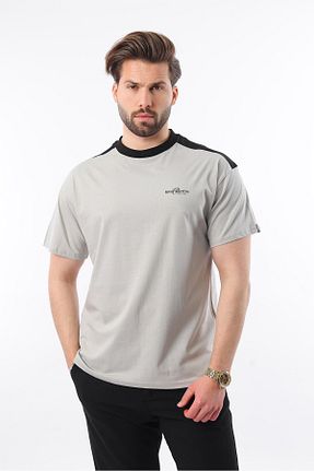 تیشرت طوسی مردانه اسلیم فیت Madmext - کد 902966328