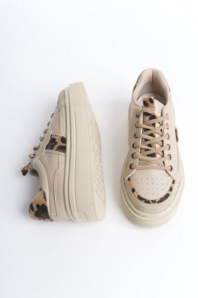 کفش اسنیکر بژ زنانه پارچه ای lavishoes - کد 901834418