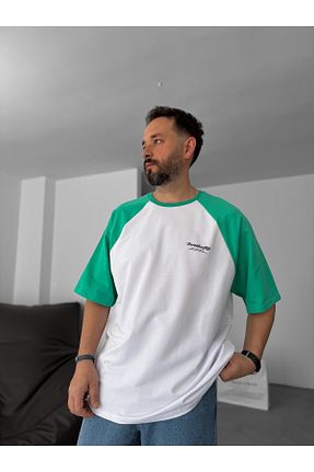 تیشرت سفید مردانه اورسایز BYBASICMAN - کد 901829871