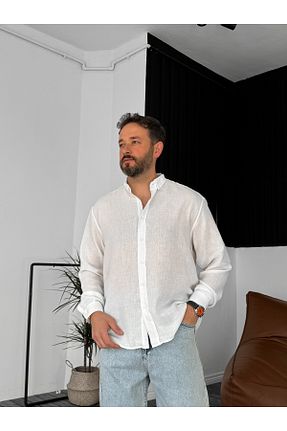 پیراهن سفید مردانه رگولار BYBASICMAN - کد 901869067