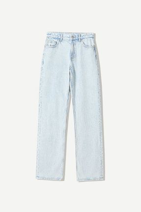 شلوار جین آبی زنانه رگولار Bershka - کد 901816695