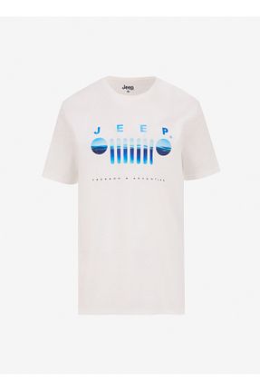 تیشرت سفید مردانه Relaxed Jeep - کد 901819076