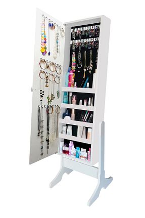 کمد جواهرات و اکسسوری سفید Suntalam First Mobilya - کد 99746504