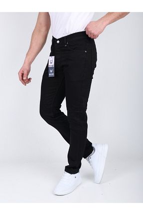 شلوار جین مشکی مردانه پاچه ساده ward jeans - کد 901862912