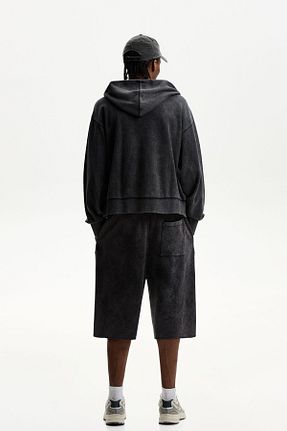 شلوارک و برمودا طوسی مردانه اسلیم Bershka - کد 901864000