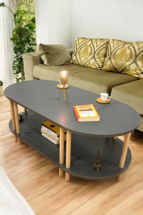 میز جلو مبلی طوسی چوب PEKA - کد 887316514