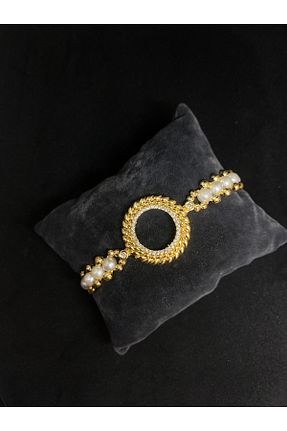 دستبند مروارید طلائی MİRLANTİS AKSESUAR - کد 903755366