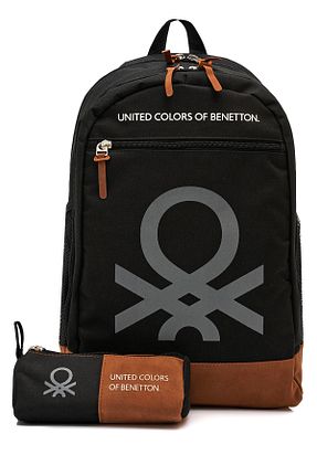 کیف مدرسه مشکی بچه گانه United Colors of Benetton - کد 901882788