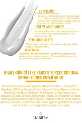 کرم ضد آفتاب صورت SPF 50 + Harrem - کد 310993485