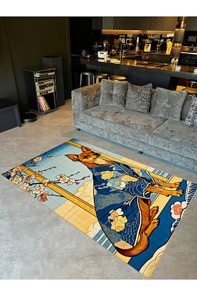 فرش رنگی قابل شستشو Rugs Modern Halı - کد 901875465