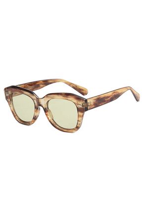 عینک آفتابی زرد زنانه UV400 Toz Vintage - کد 745798454
