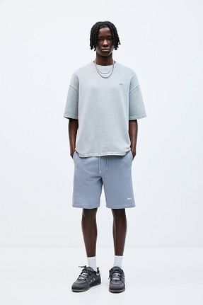 شلوارک و برمودا آبی مردانه پنبه ای Pull & Bear - کد 901844855