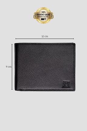 کیف پول مشکی مردانه سایز متوسط MFT Leather Design - کد 678339700