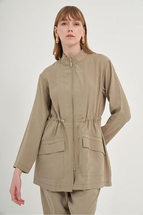ست بالاتنه و پائین تنه خاکی زنانه بافتنی FTZ WOMEN - کد 901878916