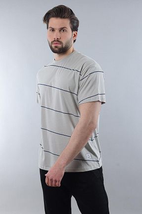 تیشرت طوسی مردانه اسلیم فیت Madmext - کد 903006542