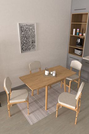 ست میز آشپزخانه سفید MDF VİLİNZE - کد 901992476