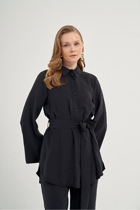 ست بالاتنه و پائین تنه مشکی زنانه بافتنی FTZ WOMEN - کد 901885871