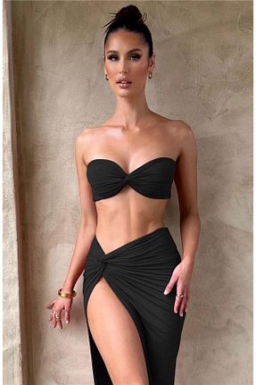 رویه بیکینی مشکی زنانه لیکرا angel stayl - کد 901884550