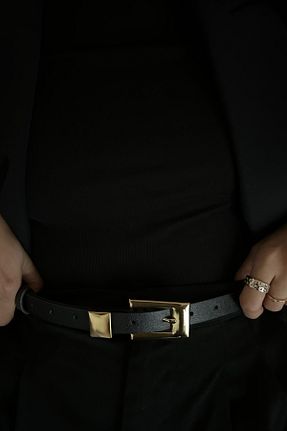 کمربند مشکی زنانه چرم مصنوعی keisy - کد 892646145