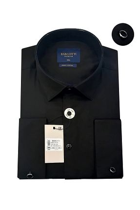 پیراهن سایز بزرگ مشکی مردانه سایز بزرگ tambattal - کد 901920046