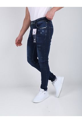 شلوار جین آبی مردانه پاچه تنگ ward jeans - کد 901916408