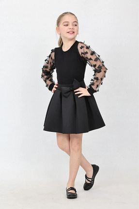 ست بالاتنه و پائین تنه مشکی بچه گانه بافتنی NOBLE STORE - کد 903022785