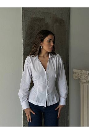 پیراهن سفید زنانه اسلیم فیت AÈC PRIVÈ - کد 894670665