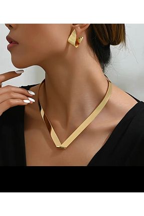 ست جواهر طلائی زنانه فلزی Home - کد 901936391