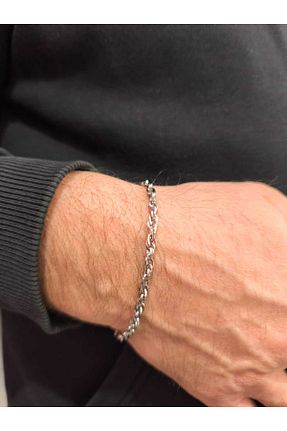 دستبند استیل (فولاد) متالیک مردانه استیل (فولاد) Kusakli - کد 901932980
