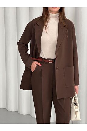 شلوار قهوه ای زنانه بافتنی BengüşButik - کد 901933685
