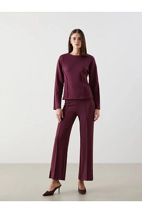 شلوار بنفش زنانه بافتنی LC Waikiki - کد 901944204