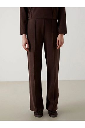 شلوار قهوه ای زنانه بافتنی LC Waikiki - کد 901944253