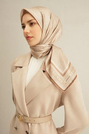 روسری بژ İpek Tivil Armine - کد 901951248