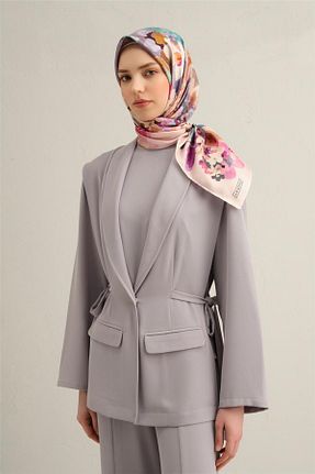 روسری صورتی کرپ ساتن ابریشم Armine - کد 901951584