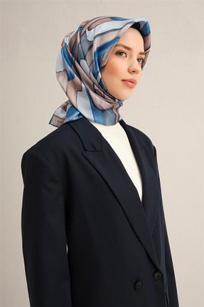 روسری آبی İpek Tivil Armine - کد 901835540