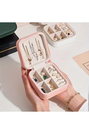 نظم دهنده جواهرات و آرایش صورتی پارچه Le Manolia Accessories - کد 901954186